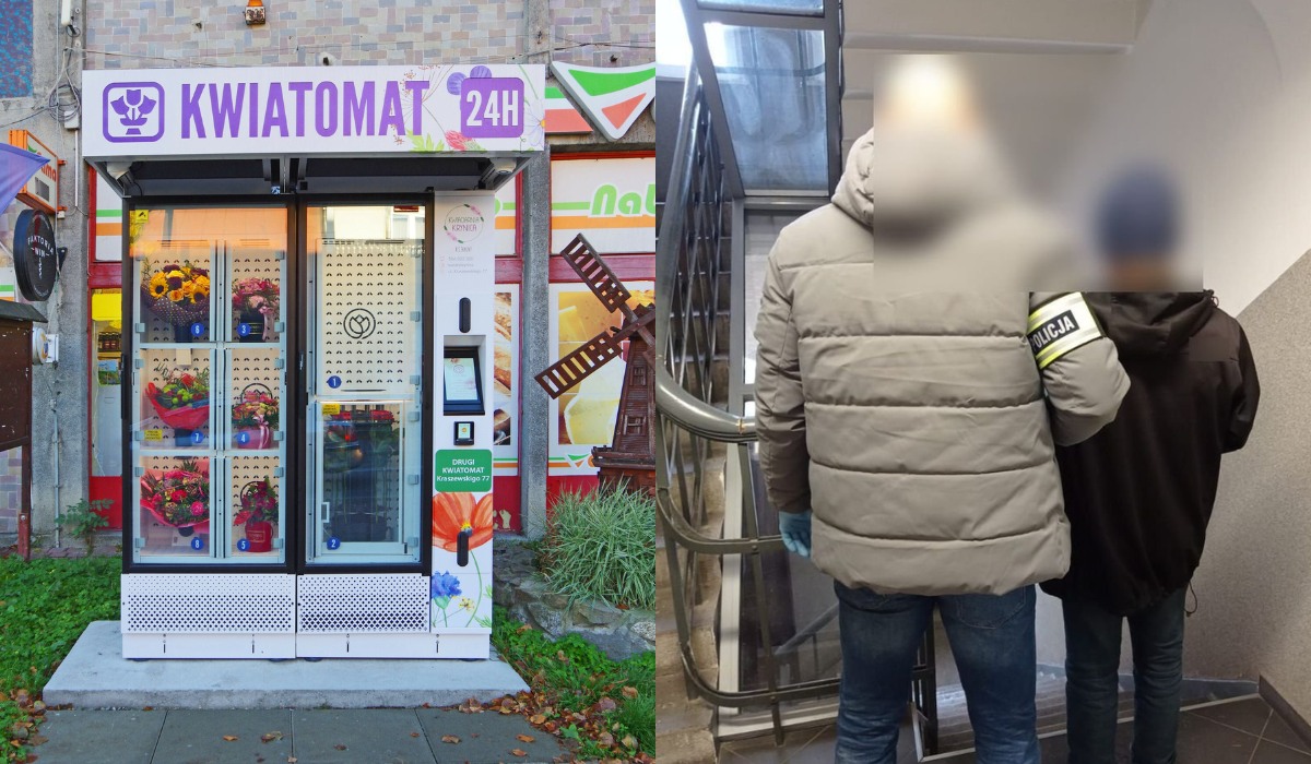 Nowa Ruda: pewien niepoprawny romantyk włamał się do kwiatomatu a następnie rozdawał bukiety przypadkowym niewiastom
