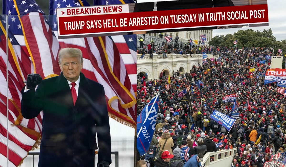 Donald Trump mówi, że będzie aresztowany we wtorek, zwołuje protesty w swojej obronie