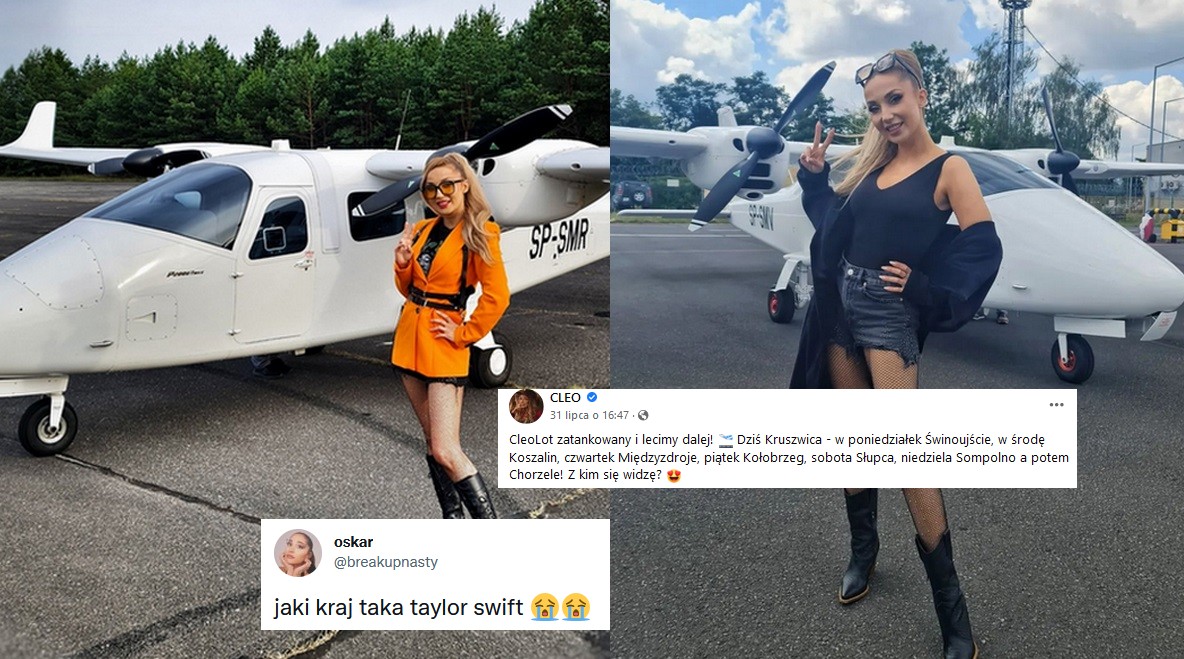 Cleo, niczym polska Taylor Swift, nie zważa na klimat i lata sobie prywatnym samolotem na koncerty