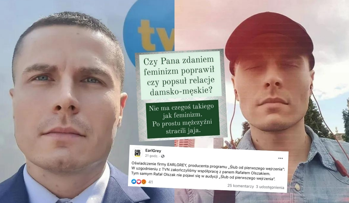 TVN zwolniło psychologa, który publikował antyfeministyczne wpisy i był ekspertem w "Ślubie od pierwszego wejrzenia"