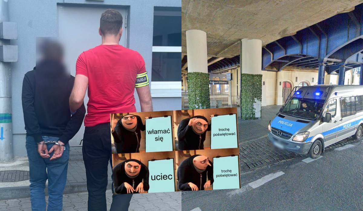 Poznań: złodziej włamał się do sklepu, od razu zaczął świętować skradzionym alkoholem i zasnął na miejscu