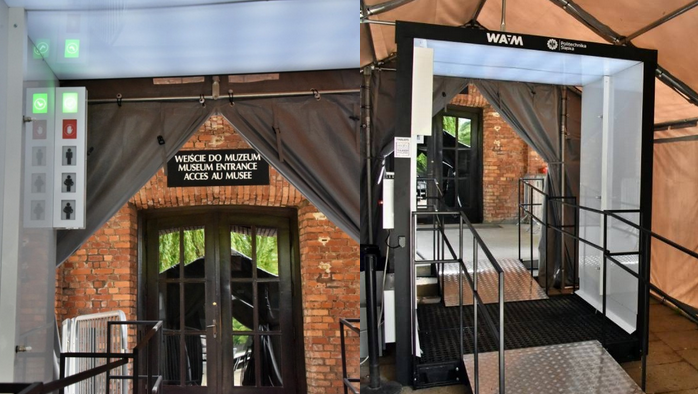 Zwiedzającym Auschwitz jest nieswojo, bo muszą przechodzić dezynfekcję