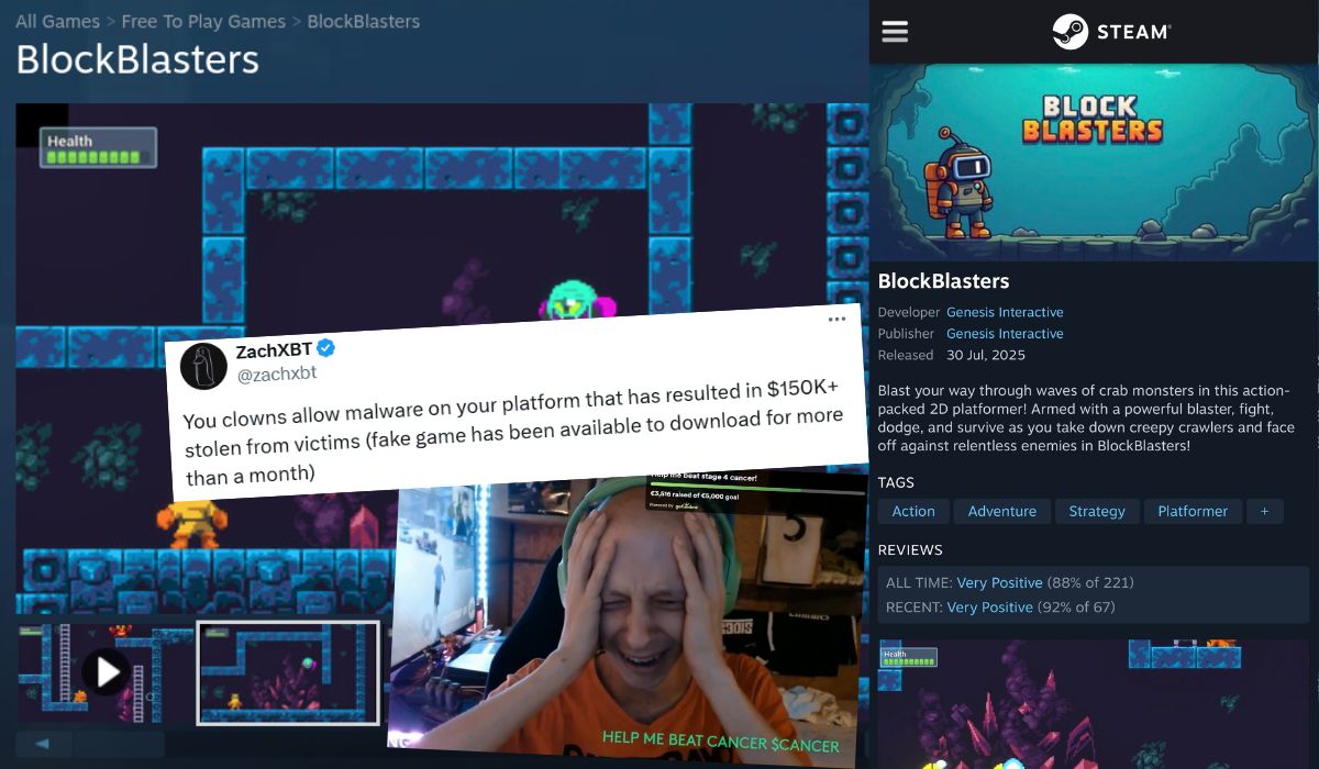 Darmowa gra na Steam okazała się programem do kradzieży kryptowalut 