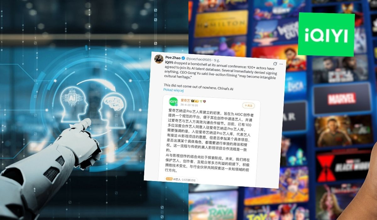 Chiński gigant streamingowy zapowiada, że od teraz przestawiają się na filmy generowane w całości w AI