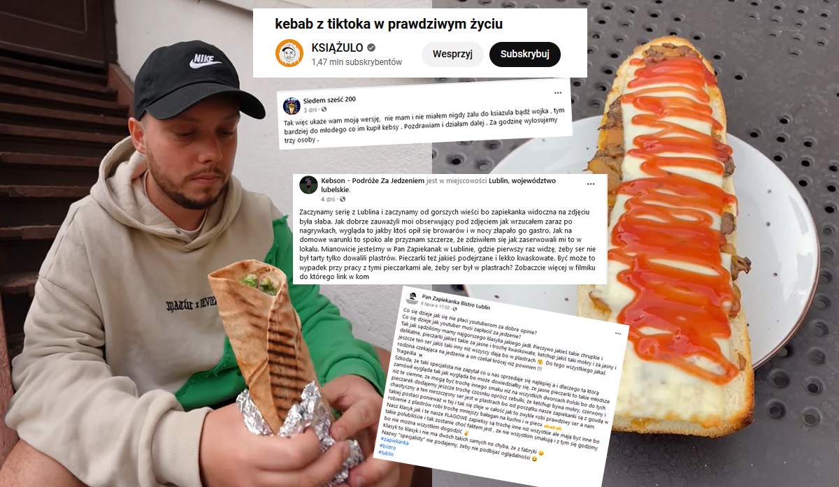 Właściciele knajp narzekają na youtuberów, którzy mają czelność krytykować ich jedzonko