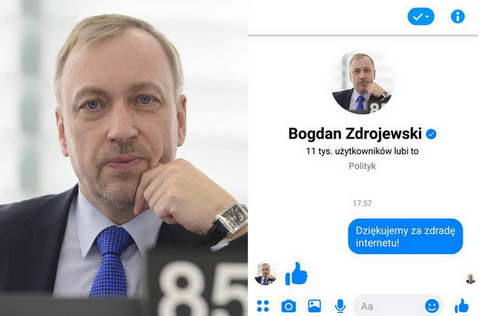 Internauci: dziękujemy za zdradę internetu! Bogdan Zdrojewski::+1: