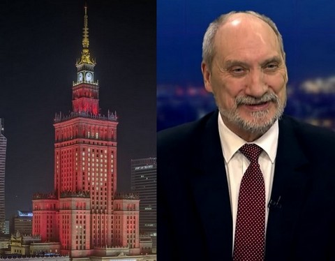 Macierewicz: "W Warszawie w miejscu Pałacu Kultury powinna stać Kolumna Chwały Wojska Polskiego"