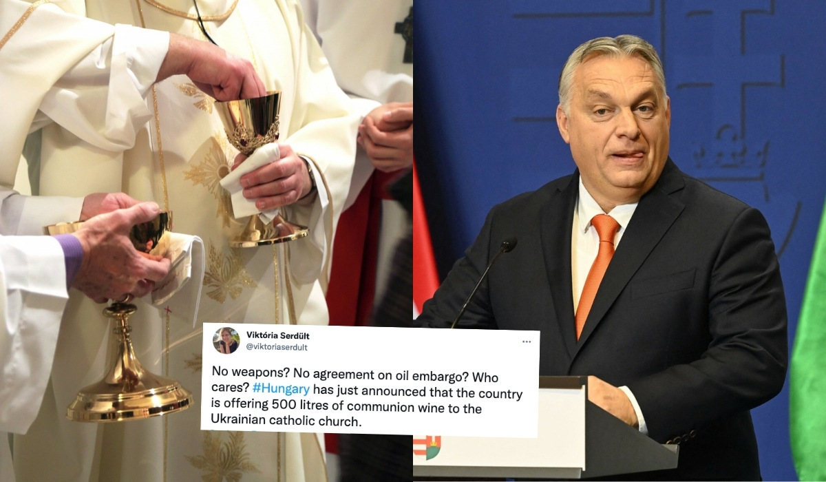 Węgry dalej są przeciwko wysłaniu broni Ukrainie, ale za to wysłali im zapas wina mszalnego