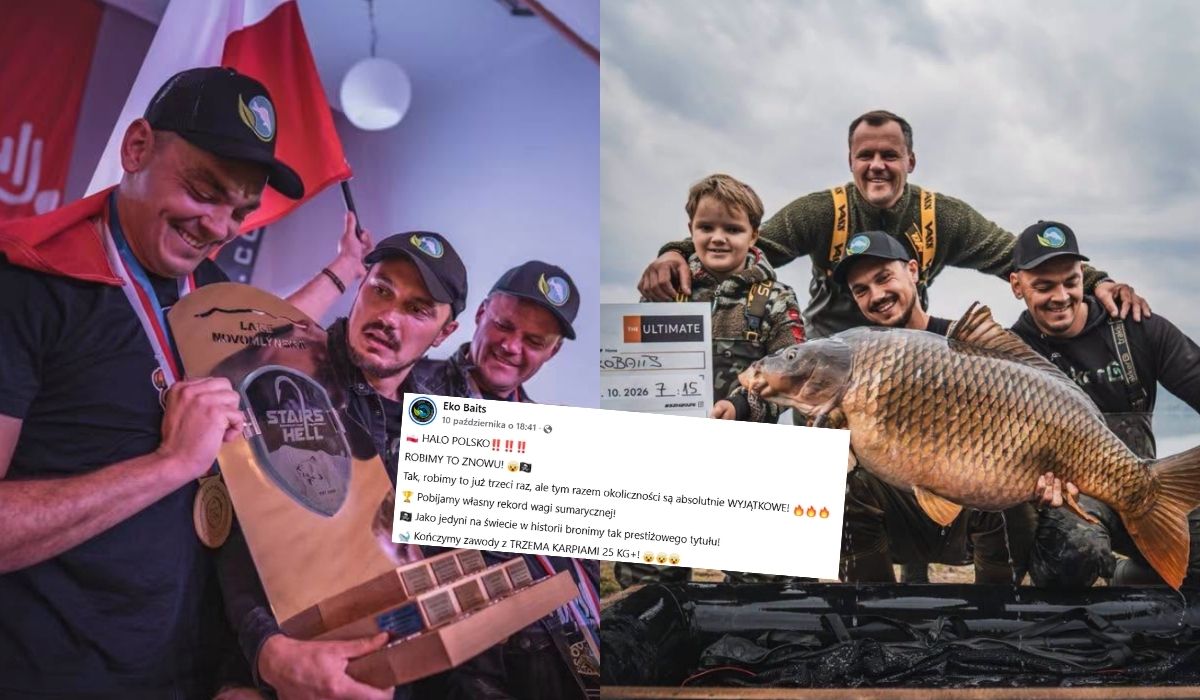 Tak jak lew jest królem dżungli, tak Polacy znowu zostali mistrzami Europy w łowieniu karpi