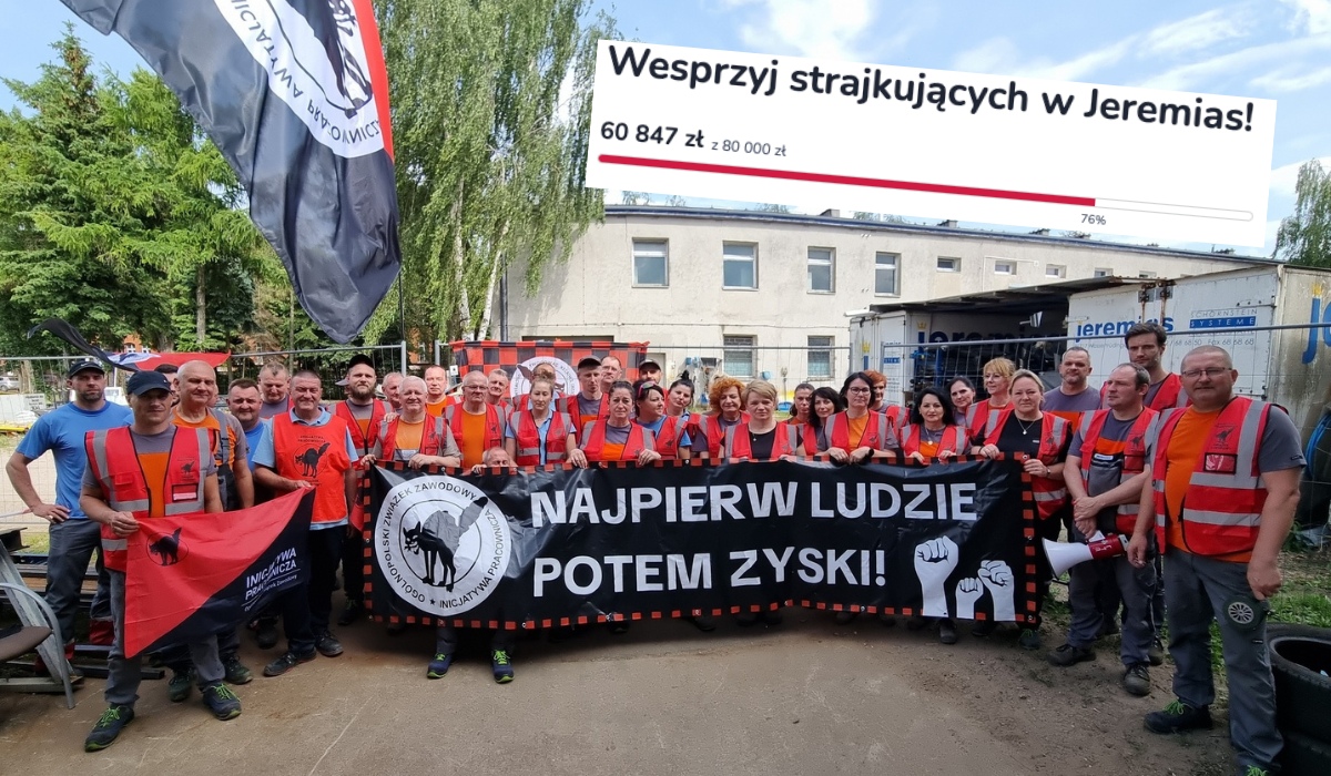 Gniezno: strajkujący pracownicy otrzymali wsparcie ze zrzutki, zamierzają kontynuować protest do skutku