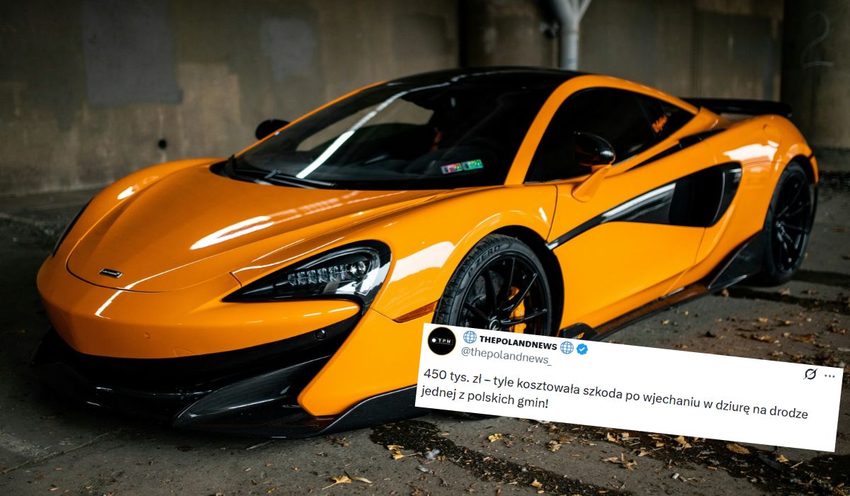 Luksusowe auto uszkodziło się na dziurawej drodze, gmina musiała się dorzucić do 450 000 zł odszkodowania
