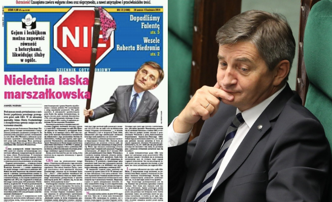 Kuchciński zapowiada pozew w sprawie publikacji Tygodnika NIE
