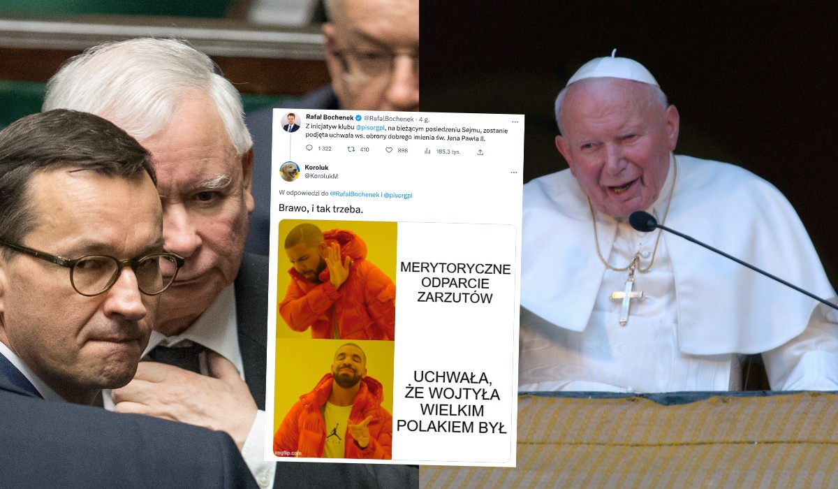 PiS zapowiada podjęcie uchwały w obronie Jana Pawła II przed szkalowaniem