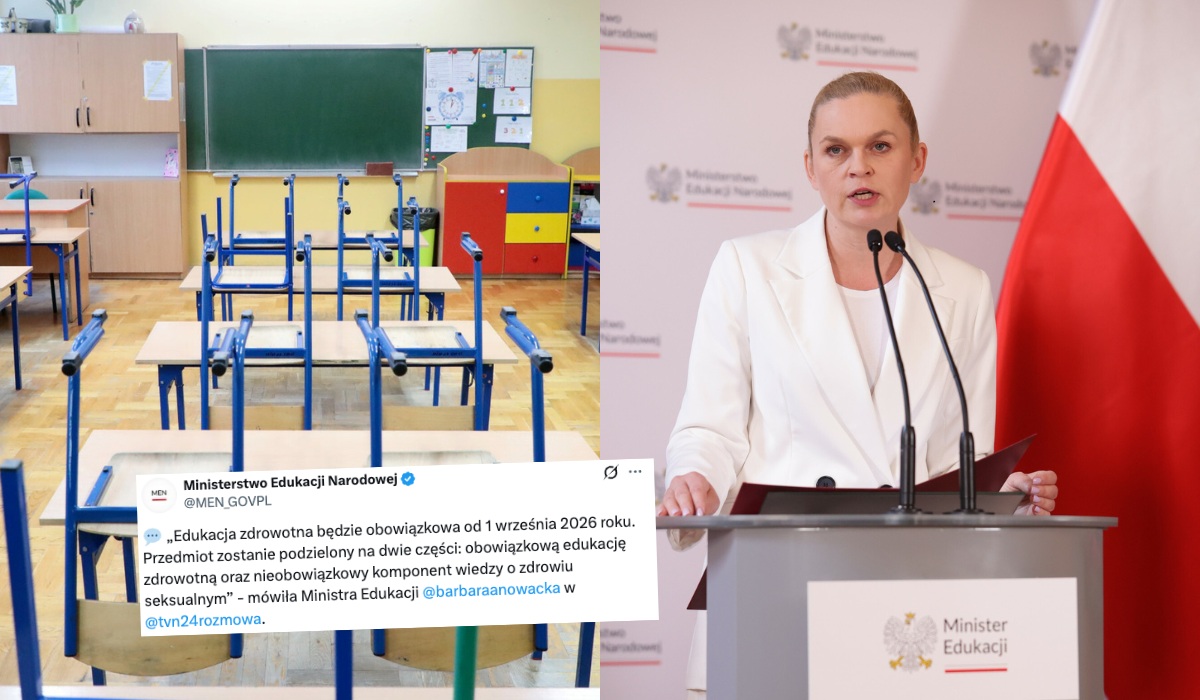 Nowacka ogłosiła, że od września edukacja zdrowotna będzie obowiązkowa