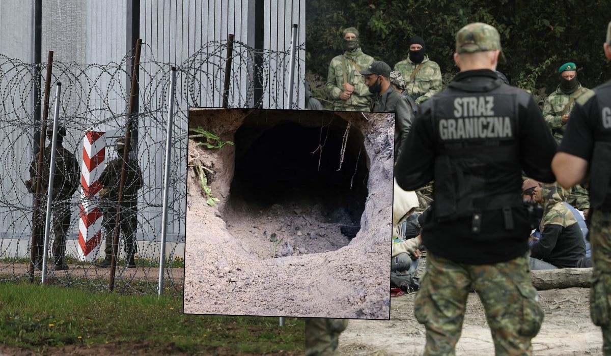 Białoruś: migranci chcieli przechytrzyć ogrodzenie na granicy i zrobili podkop