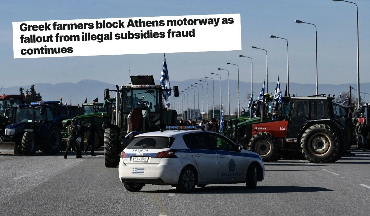 Grecja: rolnicy rozpoczęli protesty przeciwko opóźnieniom w wypłacaniu dopłat z UE