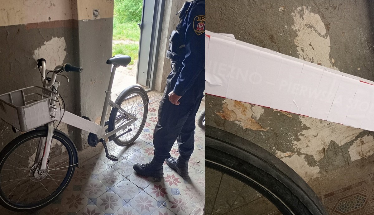 Gniezno: niezbyt bystry złodziej ukradł rower miejski i zrobił z niego mumię, używając taśmy