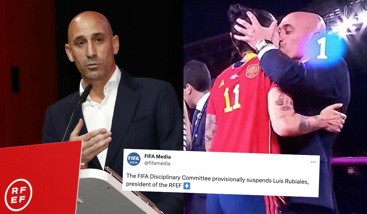 Całuśny prezes od skandalu z piłkarką został zawieszony przez FIFA, dalej uważa, że nie zrobił nic złego