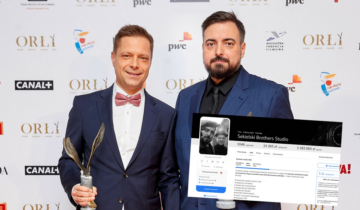 Bracia Sekielscy są krytykowani za niezrealizowane obietnice i dostają coraz mniej kasy od patronów 