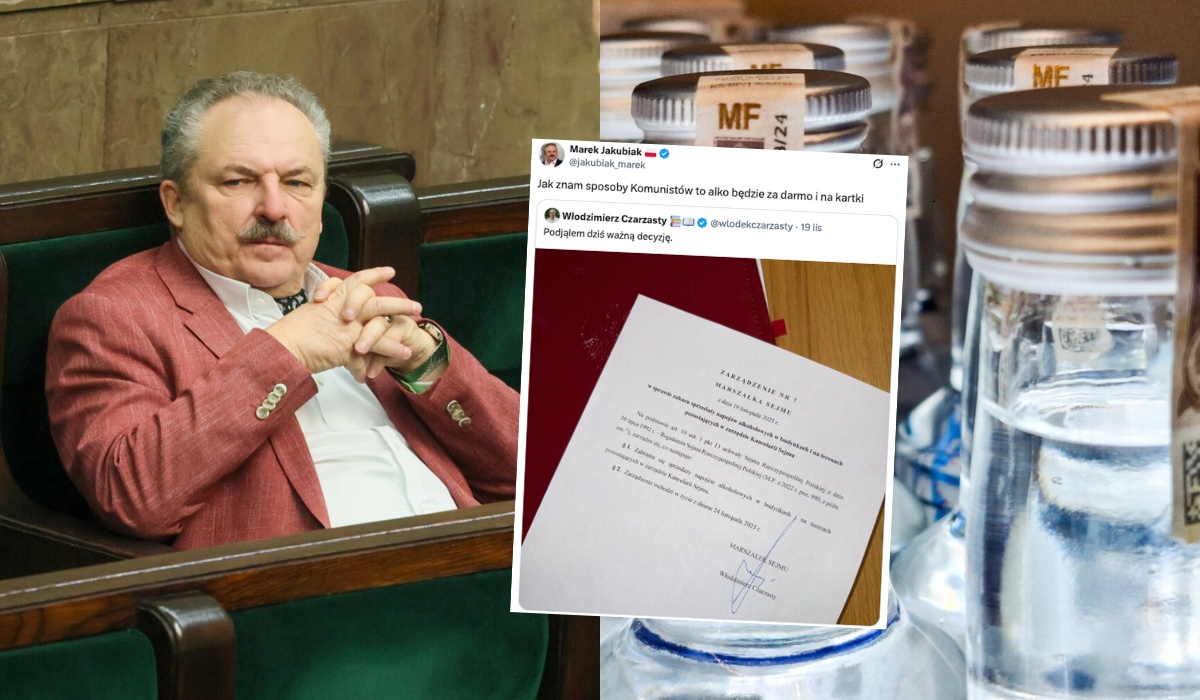 Poseł Jakubiak roztrzęsiony po zakazie alkoholu w Sejmie: przy kompocie będziemy siedzieli?