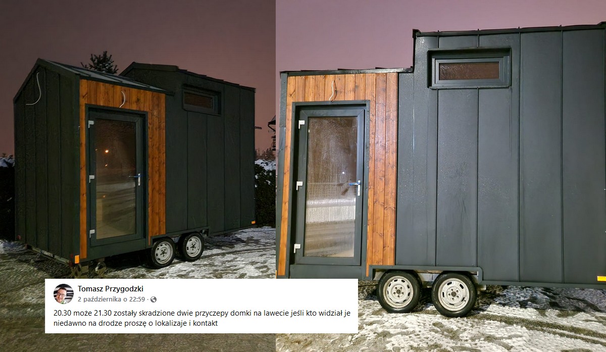 Podhale: ktoś się nie bał i ukradł dwa domki, policja apeluje o pomoc
