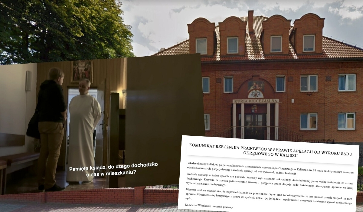 Diecezja kaliska nie chce płacić odszkodowania dla ofiary księdza pe*ofila