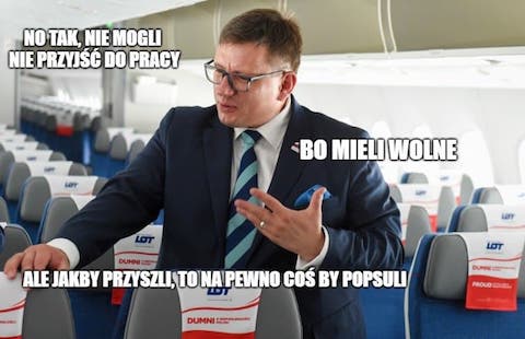 LOT z rozpędu zwolnił mających wolne