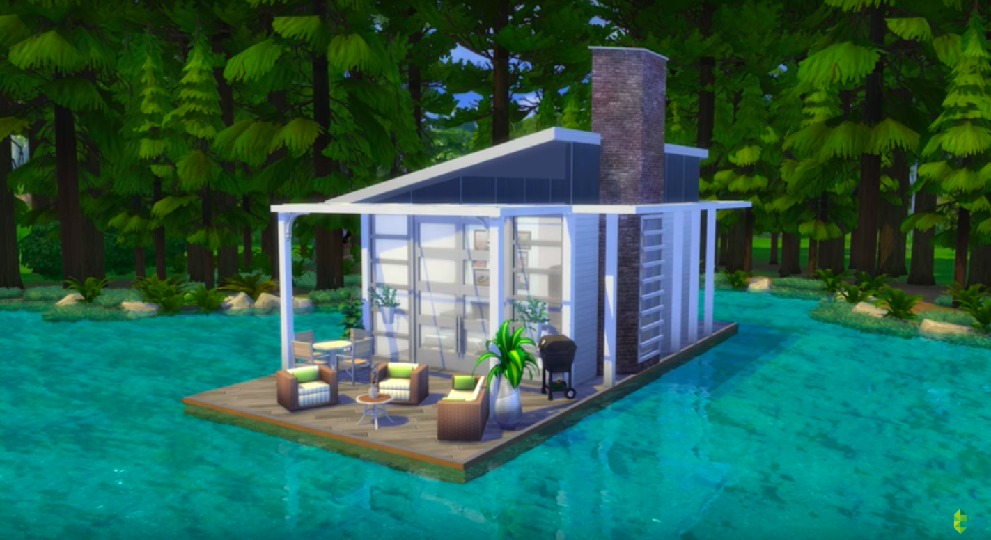 Architekci zarabiają na projektowaniu małych domów w Simsach