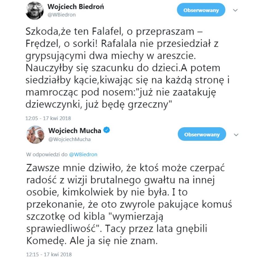 Wojciech Biedroń z wPolityce.pl o więźniach
