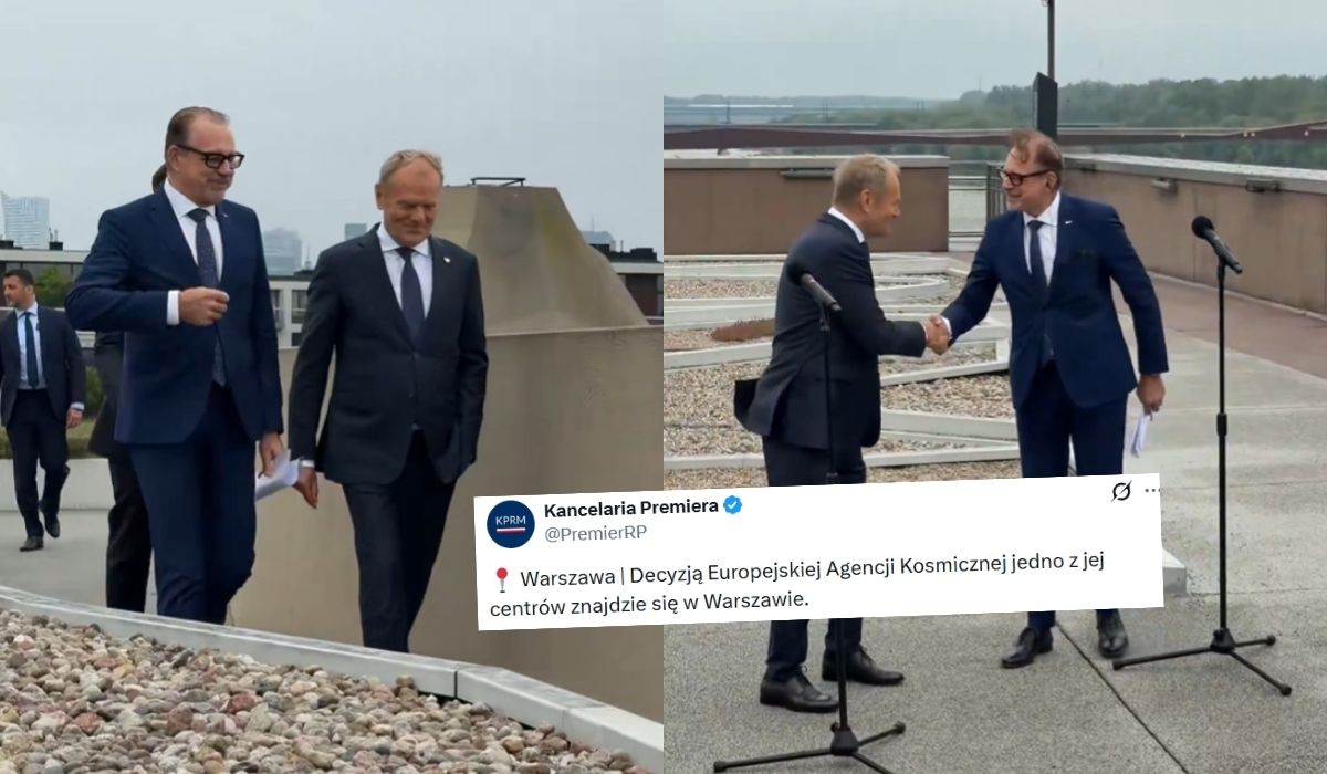 Premier Donald Tusk zapowiedział budowę "pierwszego polskiego statku kosmicznego"
