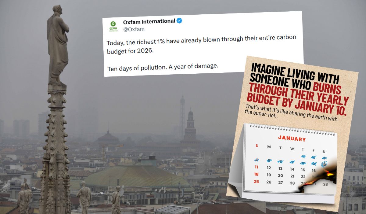 Badanie: najbogatsi ludzie na świecie już wykorzystali "swój" przydział śladu węglowego w tym roku