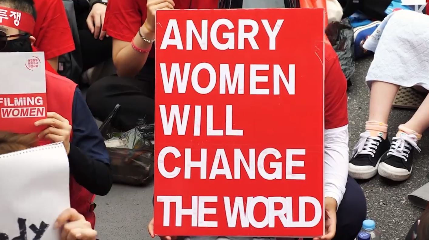 Korea Południowa: masowe protesty "Moje życie to nie twoje p*rno"