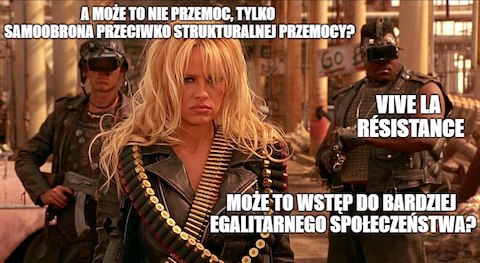 Pamela Anderson diagnozuje powody protestów we Francji