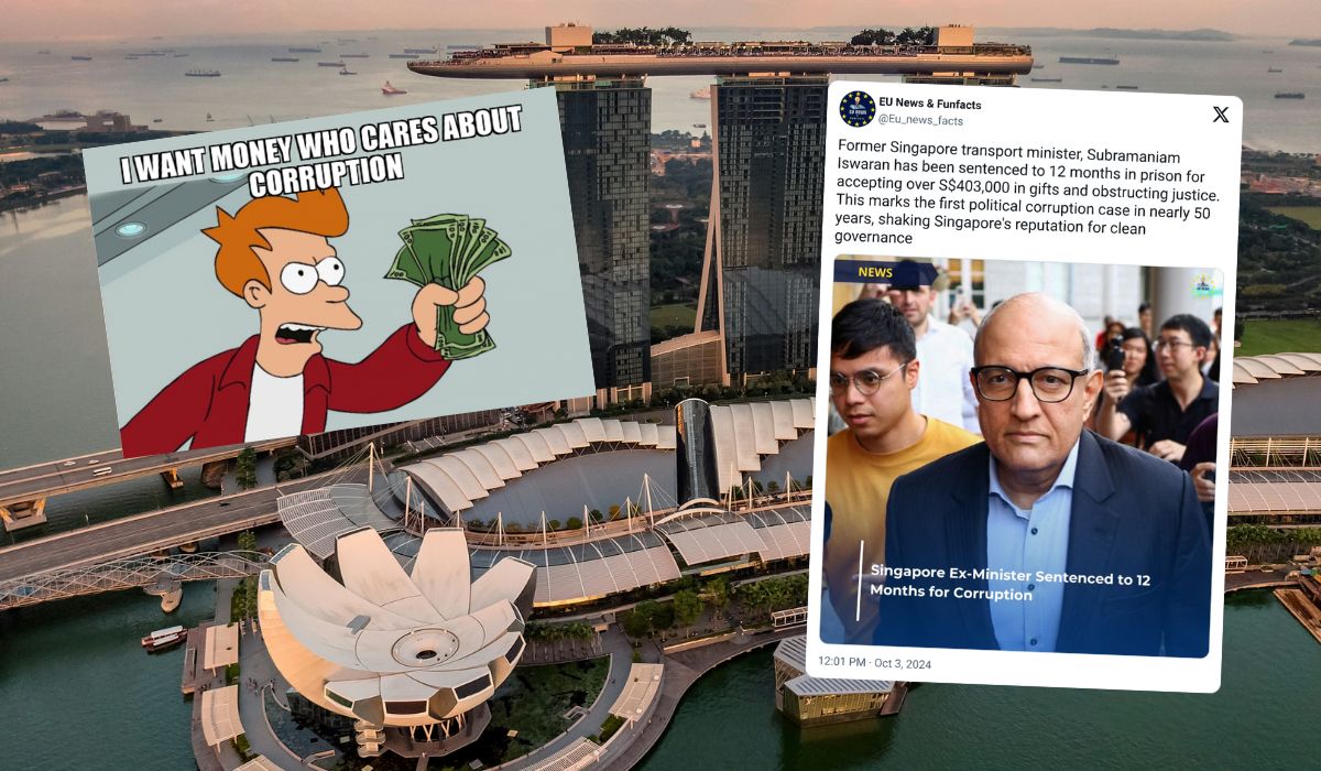 Singapur: były minister w więzieniu za przyjmowanie upominków: koszulki, alkoholu i lotu odrzutowcem