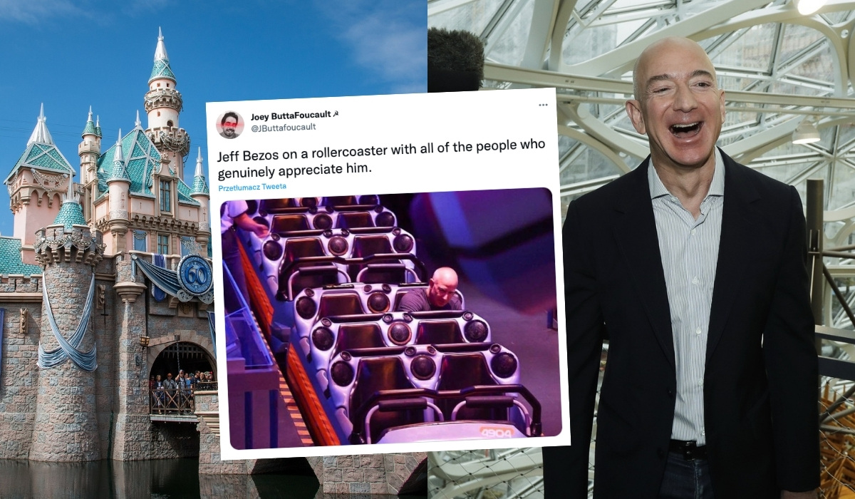 Jeff Bezos poszedł do Disneylandu i jeździł sobie kolejką, ale sam, czym wzbudził pewną wesołość internetu