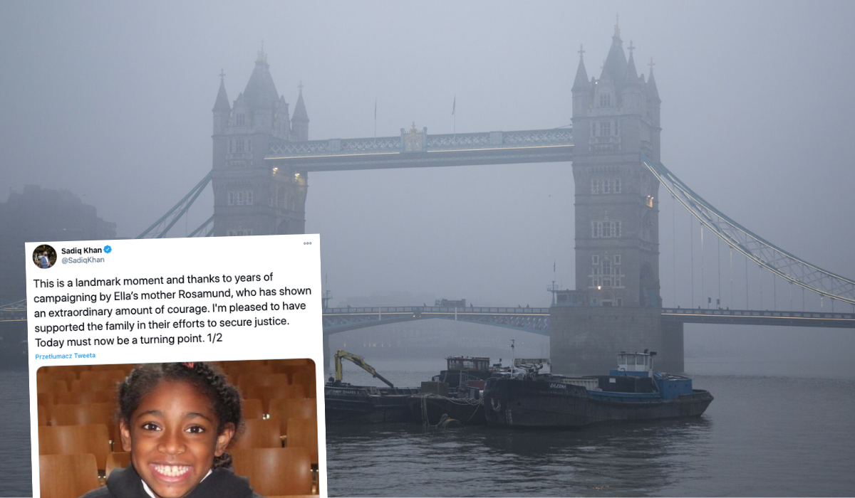 UK: pierwszy wyrok sądu stwierdzający śmierć przez zanieczyszczenie powietrza smogiem