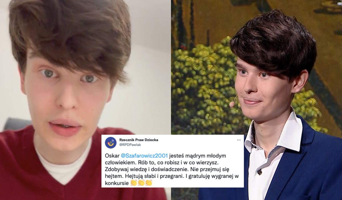 Rzecznik Praw Dziecka broni 21-letniego Oskarka z TikToka