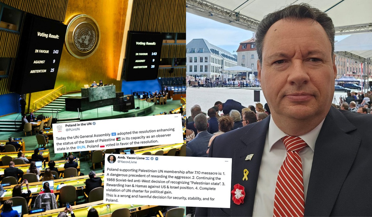 Polska wsparła Palestynę w głosowaniu w ONZ, ambasador Izraela dostał piany