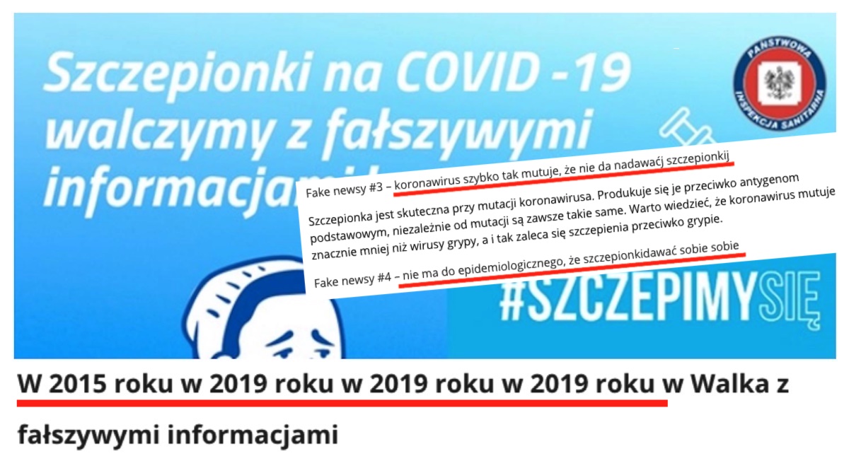 Włodawa: rządowa strona o fejkach dotyczących pandemii pijana lub niespełna rozumu