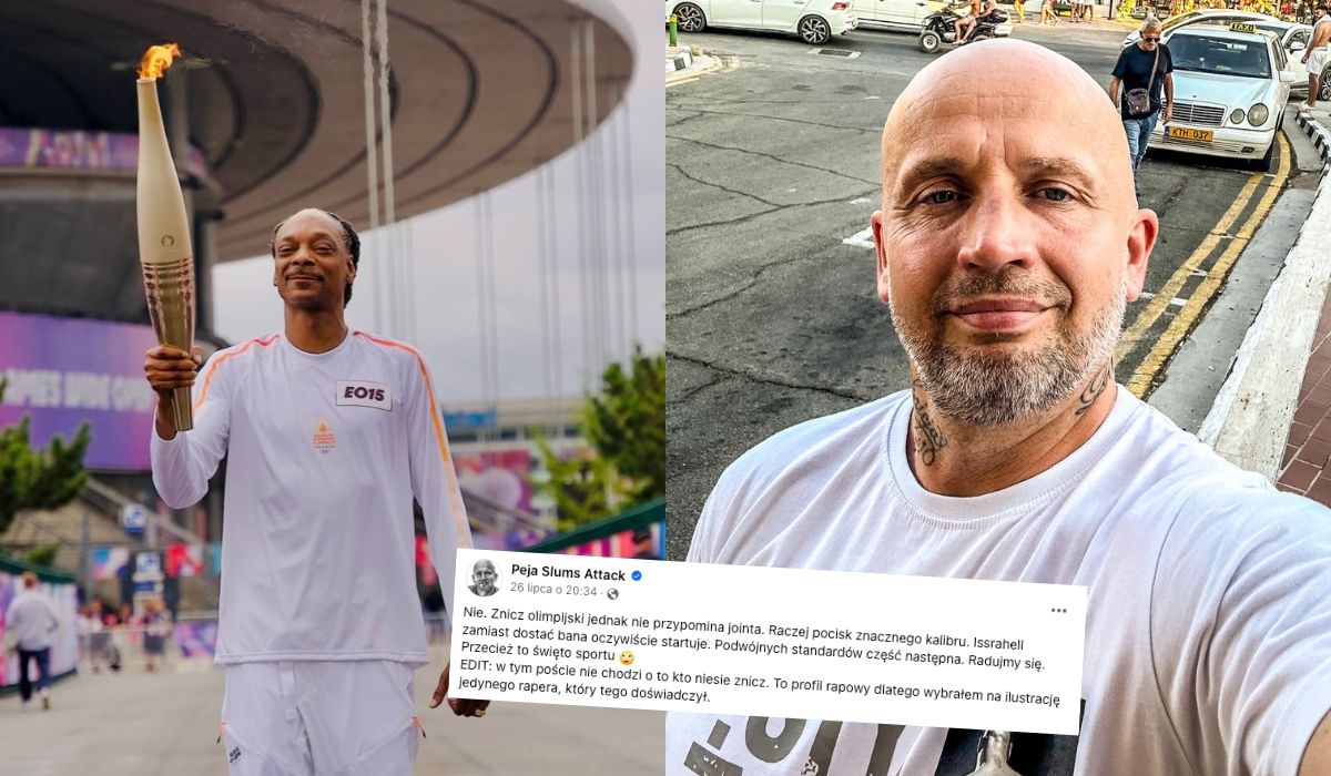 Peja: znicz olimpijski nie przypomina jointa tylko pocisk