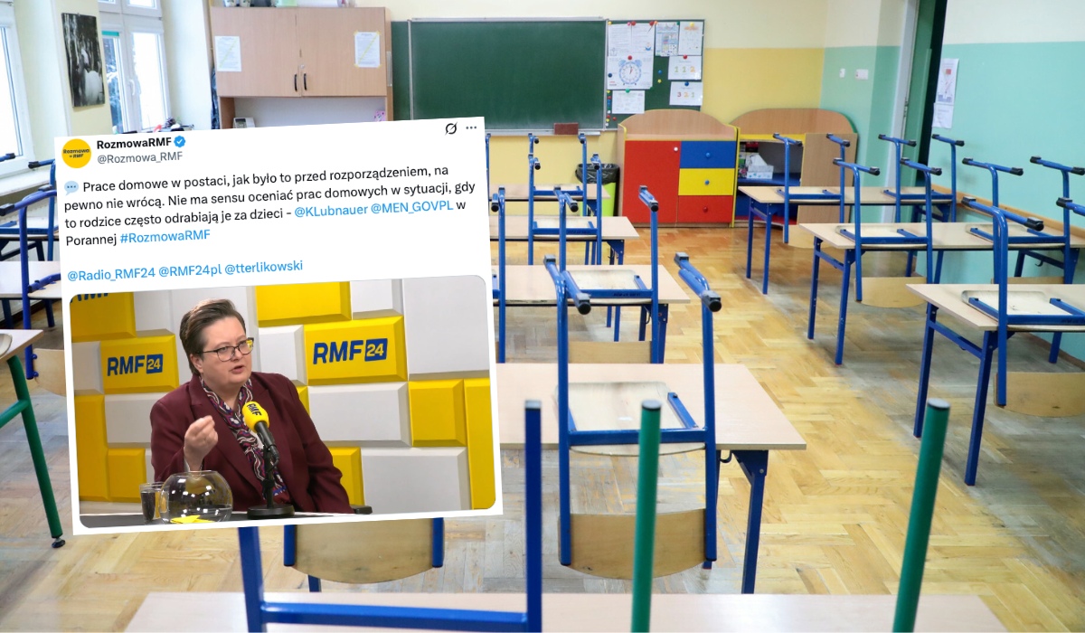 Wiceminister edukacji tłumaczy, że prace domowe nie wrócą, bo i tak odrabiają je rodzice albo AI