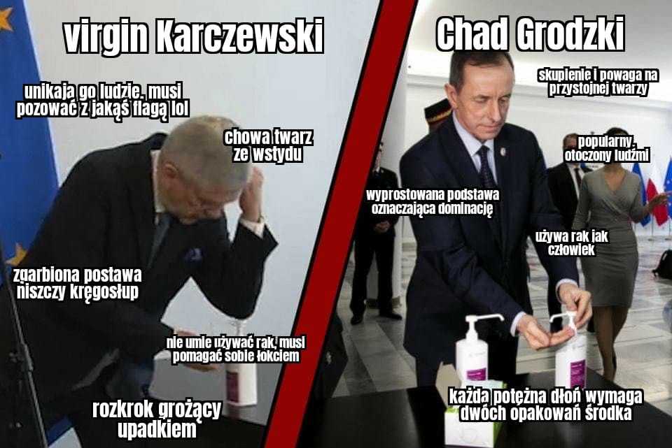 Marszałek Senatu pokazał jak myć dłonie, wicemarszałek mówi, że źle myje