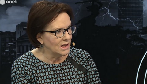Ewa Kopacz: ludzie rzucali kamieniami w dinozaury