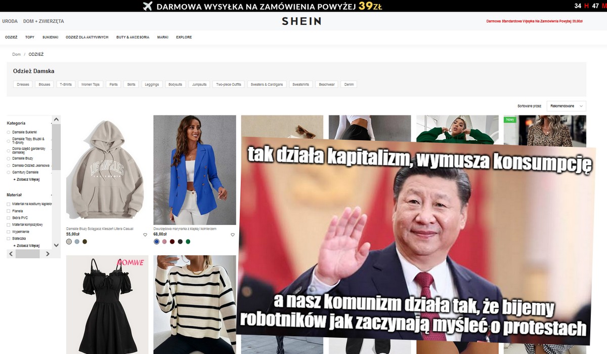 Dziennikarze ujawnili tajemnicę tanich ubrań marki Shein: to dzięki niewolniczej pracy w Chinach