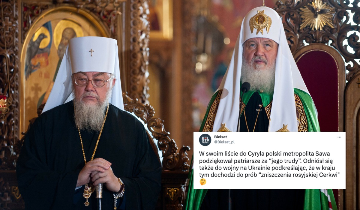 Polski metropolita napisał list z życzeniami do rosyjskiego patriarchy, pogratulował "odrodzenia duchowego" cerkwi