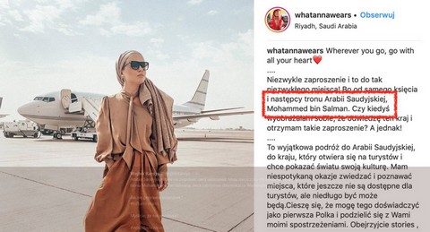 Blogerka modowa pochwaliła się wyjazdem na zaproszenie księcia Arabii Saudyjskiej