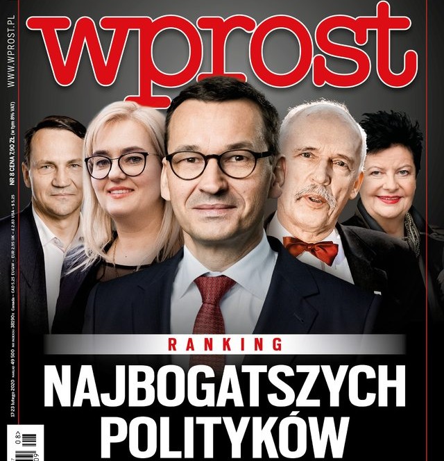 Wprost opublikował ranking najbogatszych polityków: Morawiecki najbogatszy w rządzie