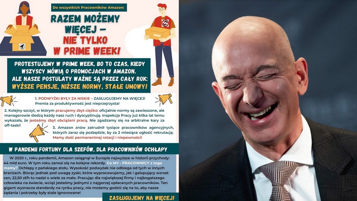 Związkowcy w Amazonie protestują, bo miało być lepiej, a jest jak zwykle