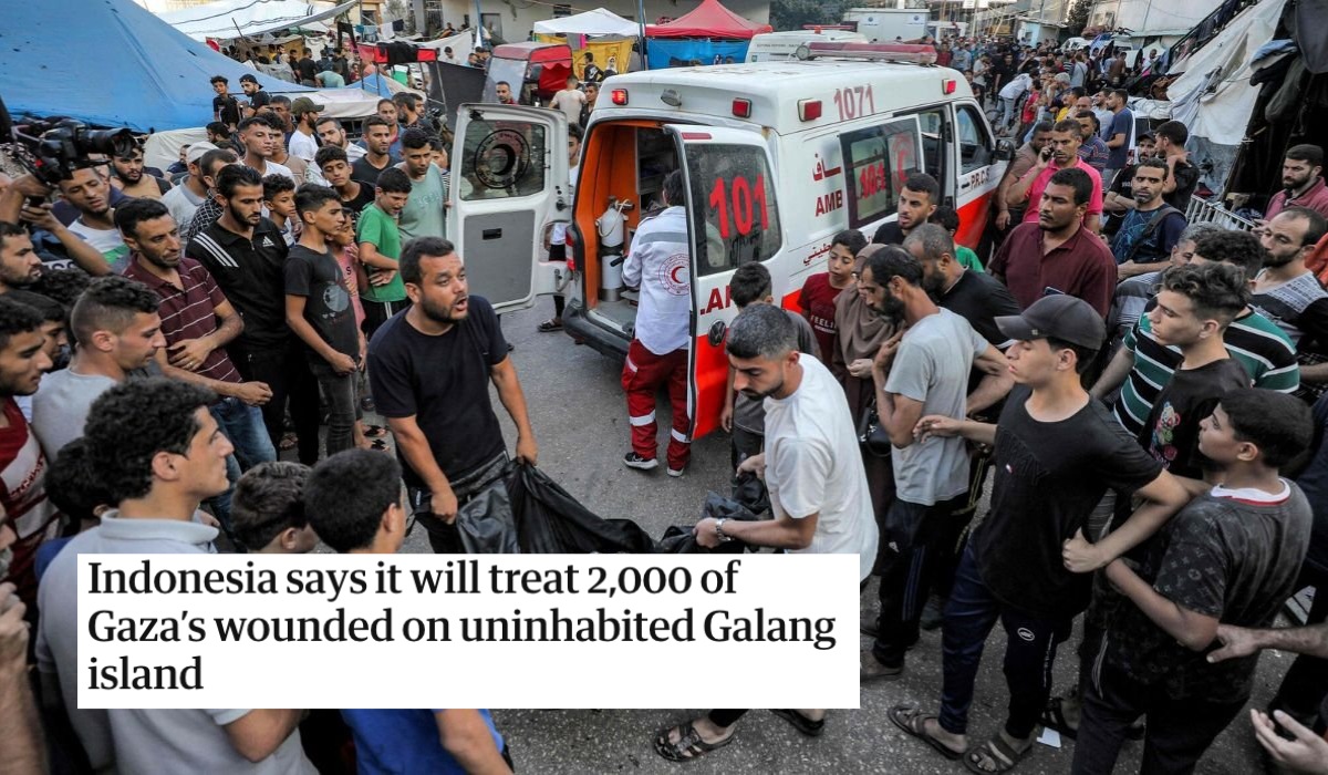 Indonezja chce przyjąć 2000 pacjentów z Gazy i przyznać im wyspę do czasu wyzdrowienia