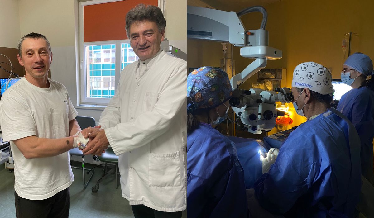 Katowice: ukraiński paraolimpijczyk dzięki operacji odzyskał wzrok po 30 latach